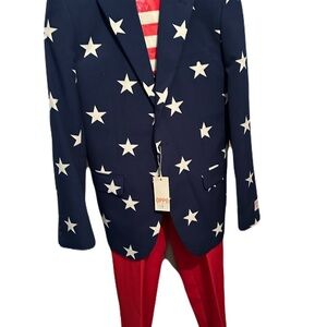 American Flag Suit NWT w/matching tie